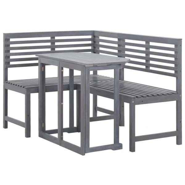 Set Mobilier De Balcon De Colț 2 Piese Lemn Masiv De Acacia 46327